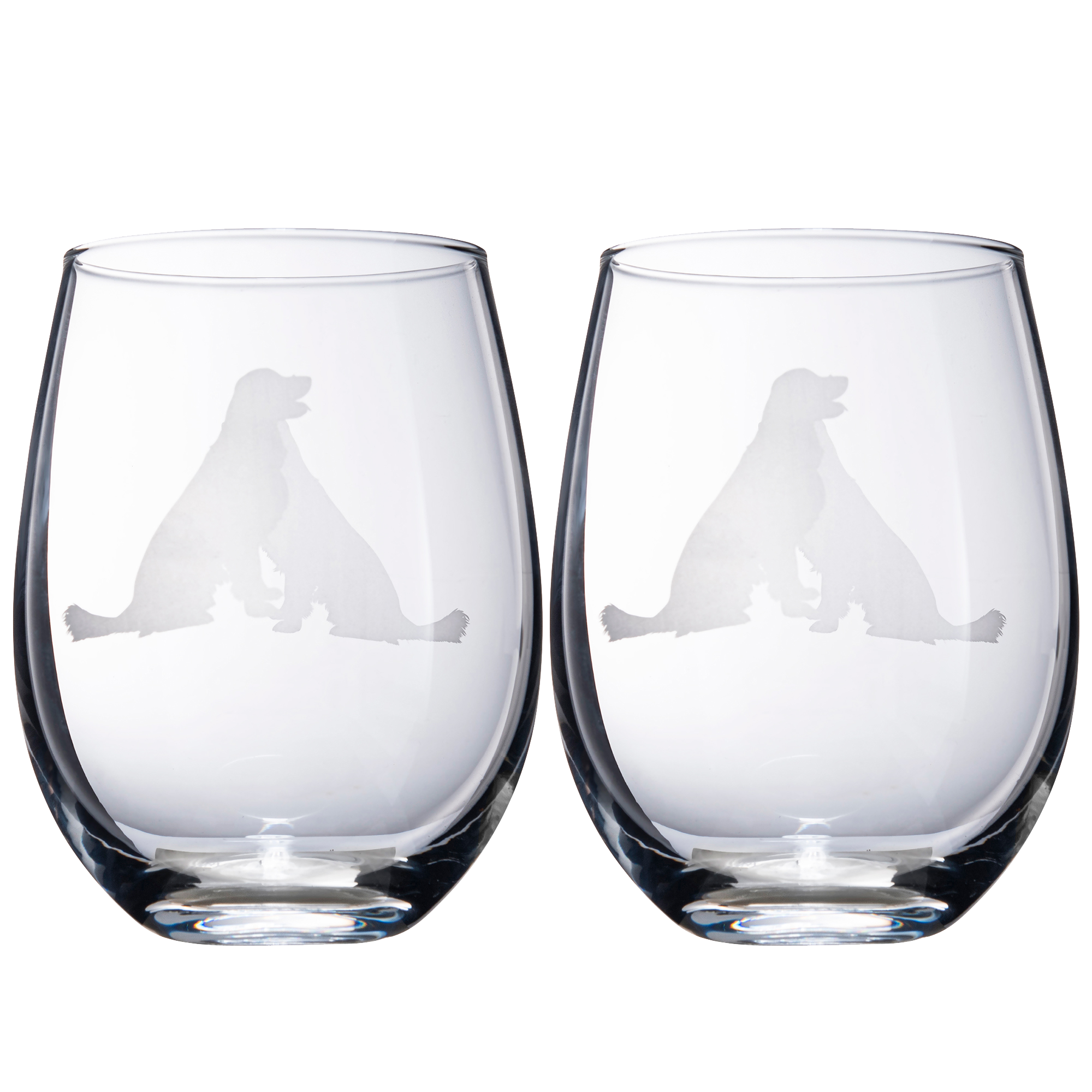 Chihuahua Stemless Wine Glasses