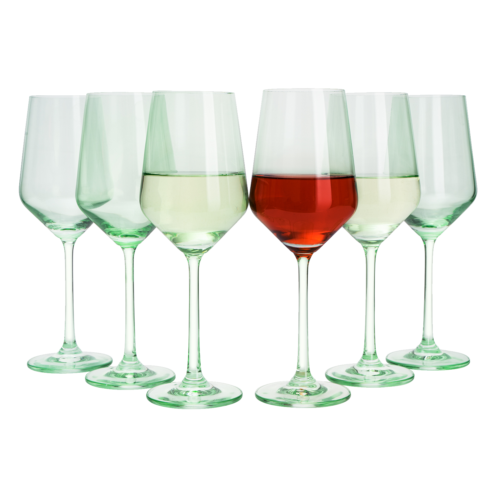 Make Your Own Set Wine Glass SINGLE, Colorful Green Colored Large 12 oz  Glass, Unique Italian Style …See more Make Your Own Set Wine Glass SINGLE