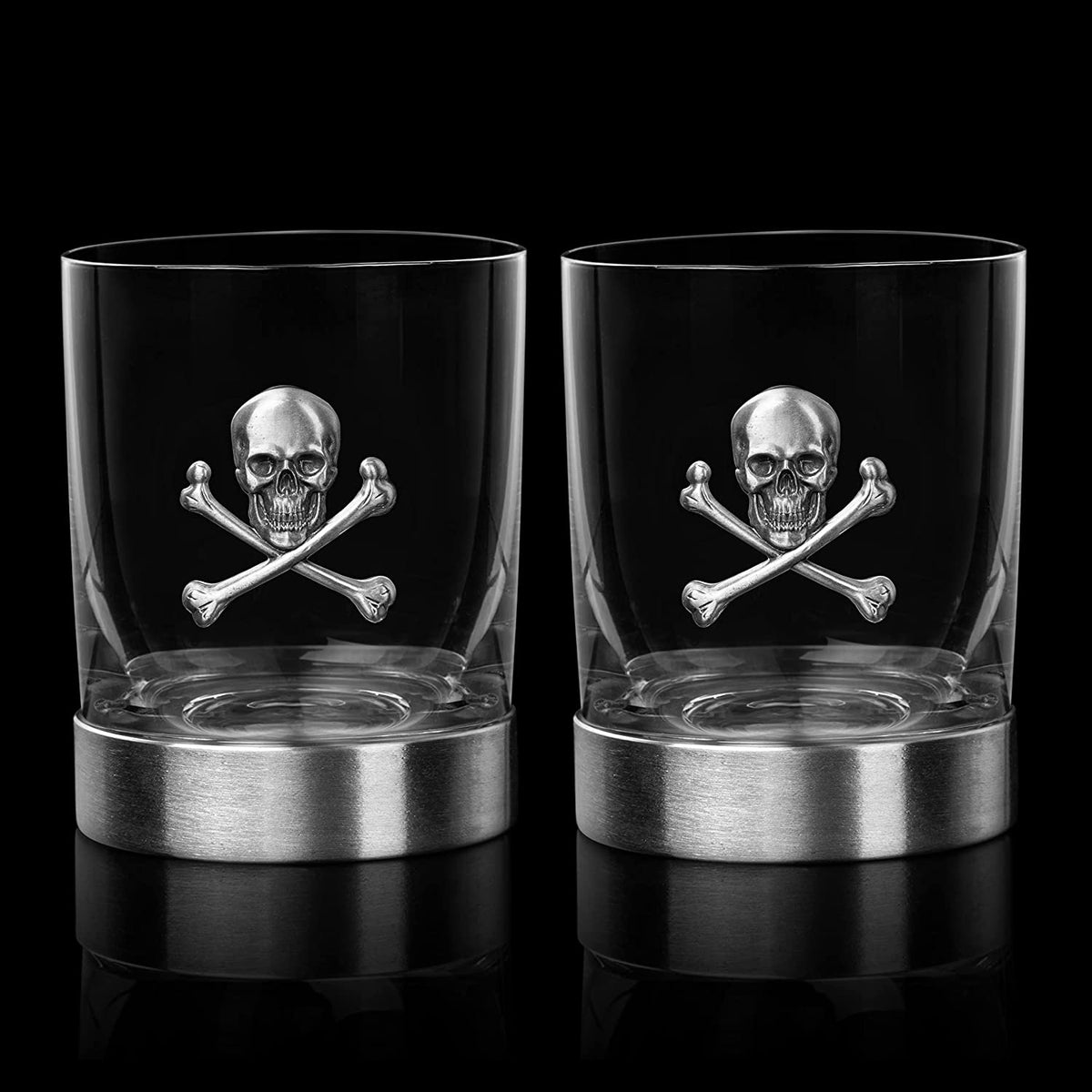 Skull and Cross Bones Groomsman Shot Glass Gifts, Set of 4 Shot Glasses outlet (M85shot4)