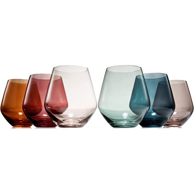 Fritsy Stemless Wine Glass By Saban Glass – Bella Vita Gifts