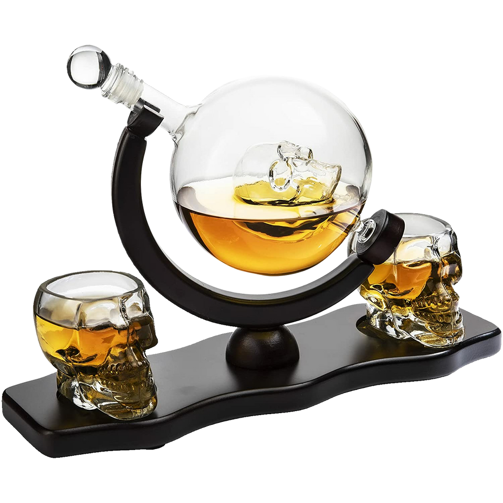 Whiskey Decanter Set With 2 Glasses, Transparent Creative Flask Carefe,  Whiskey Carafe for Wine, Scotch, Bourbon, Vodka, Liquor - 750ml Valentine's