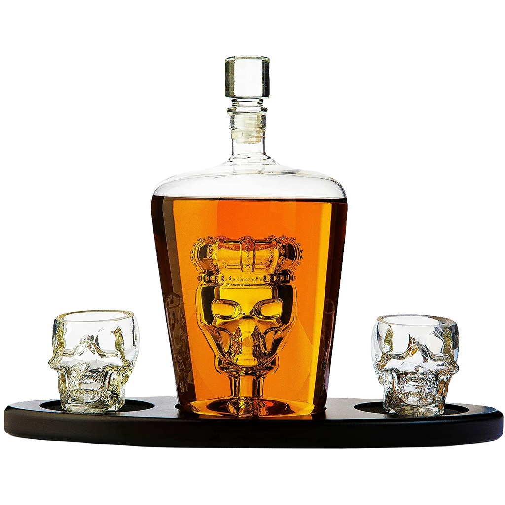 Spooky Skull Goblet Halloween Party Transparent Whiskey Glass Cool Drinking  Cup