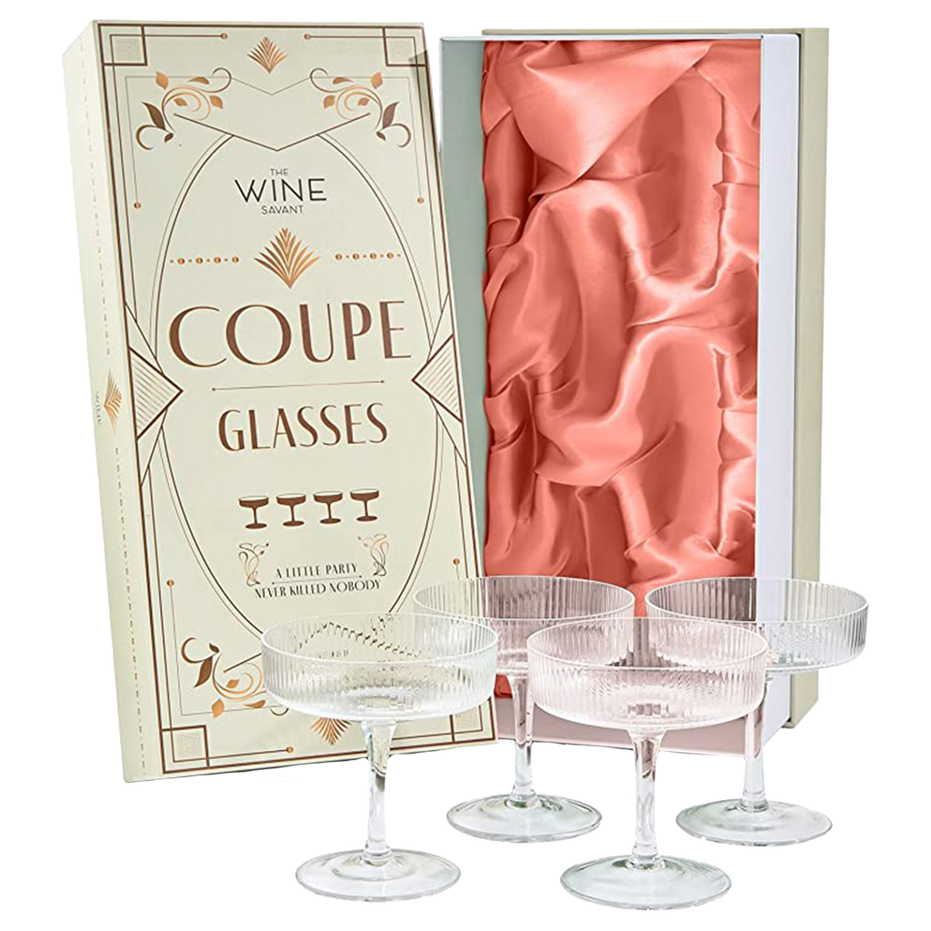 The Wine Savant - Art Deco Colored Stemmed Crystal Wine Glasses