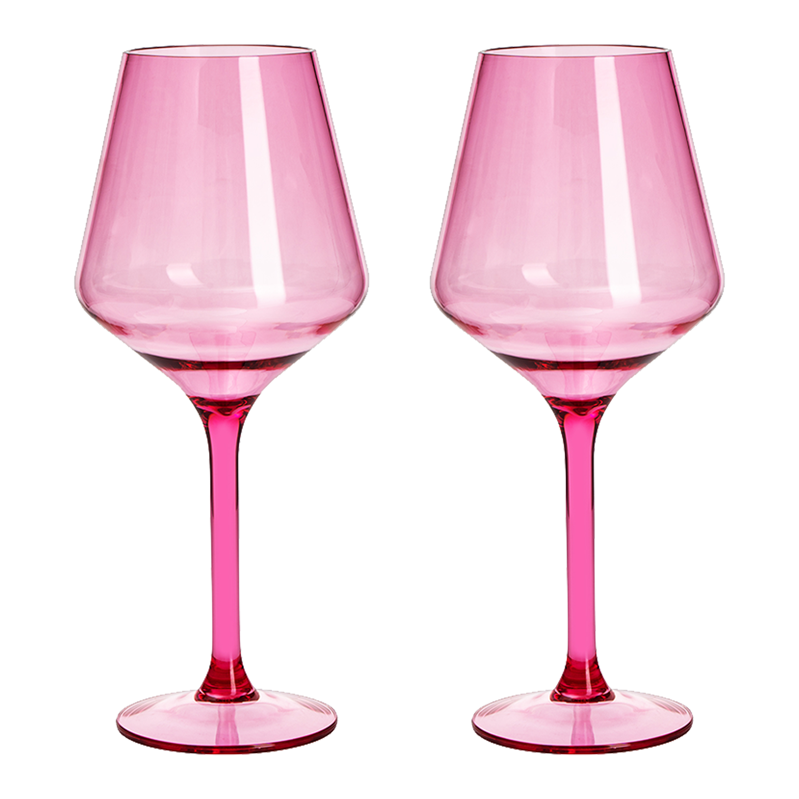 Segunda Vida Rosado Stemless Wine Glasses Set - Hand Blown Colorful Wine  Glasses- Purple 100% Recycled Glassware Made in Mexico 13oz Set of 2 