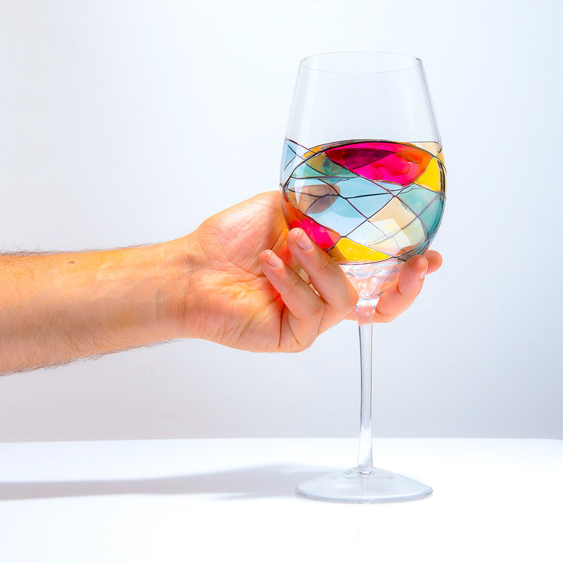 Sagrada' Stemless Goblet Wine Glasses