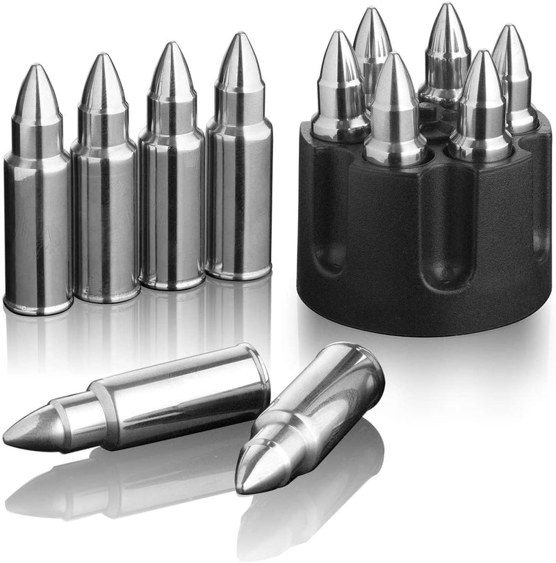 Whiskey Stones Bullets Stainless Steel - 1.75in Bullet Chillers
