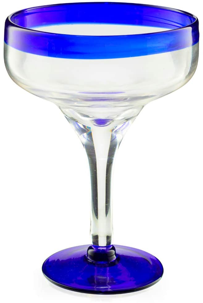 Large Hand-Blown Mexican Drinking Glasses