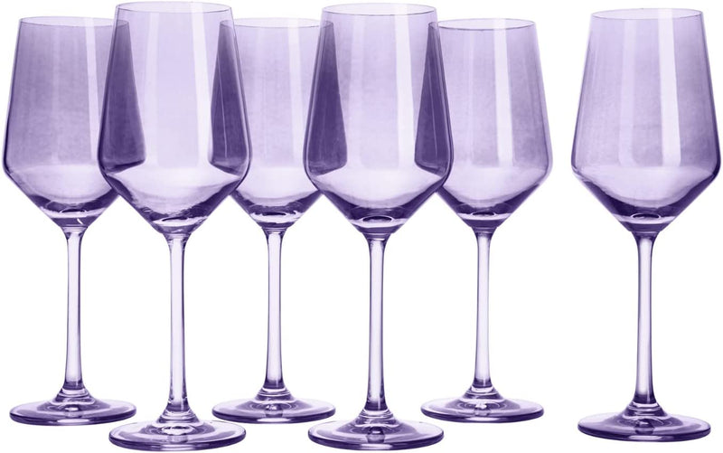 Hacaroa 6 Pack 12 Oz Drinking Glasses, Vintage Water Glasses Purple Colored  Glassware Heavy Duty, De…See more Hacaroa 6 Pack 12 Oz Drinking Glasses