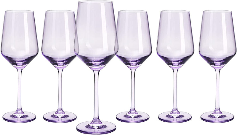 9 Princess House Hand blown Stemmed 6 oz Wine Glasses - 6 in x 2.5