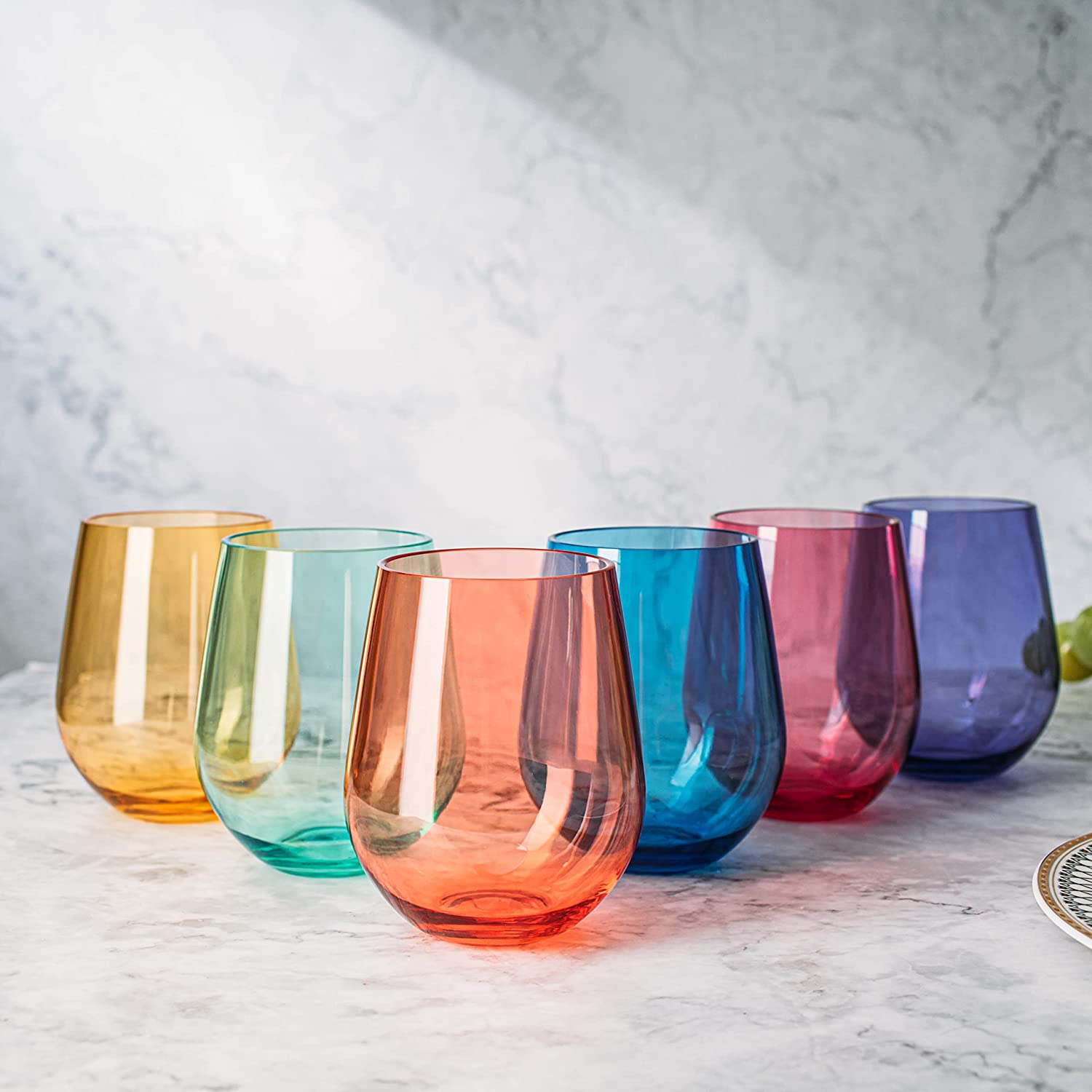 Acrylic 16 Oz. Stemless Wine Glass in Unbreakable BPA-Free Tritan™
