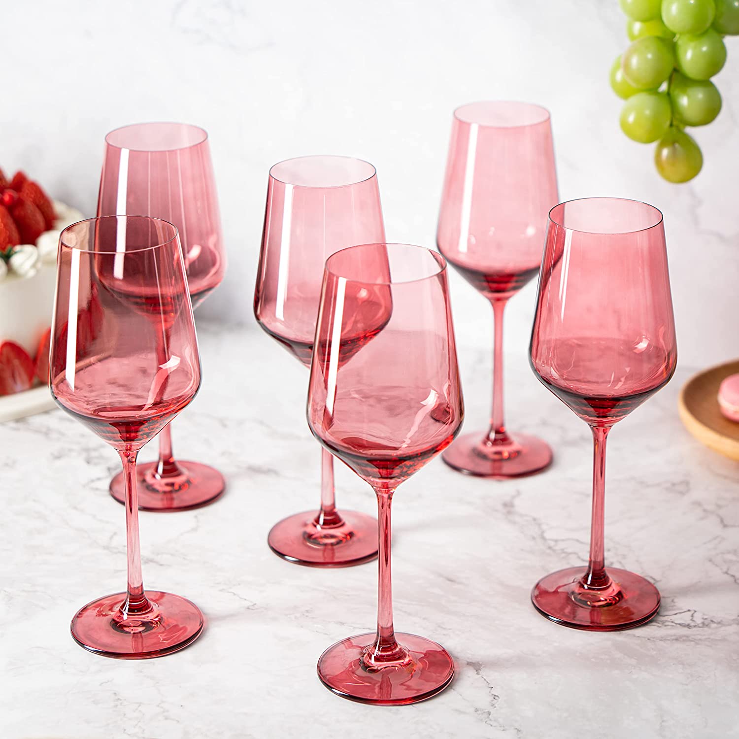 Colored Stemless Wine Glasses 12 oz (Set of 6) - by The Wine Savant – Kelly  Nishimoto
