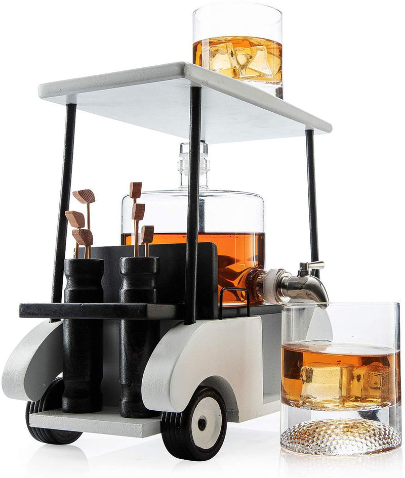 Golfer Decanter Whiskey Decanter - The Wine Savant, Golf Gifts for Both Men  & Women, Golf Accessories, Golfer Gifts, Based on A Replica Human Golfing