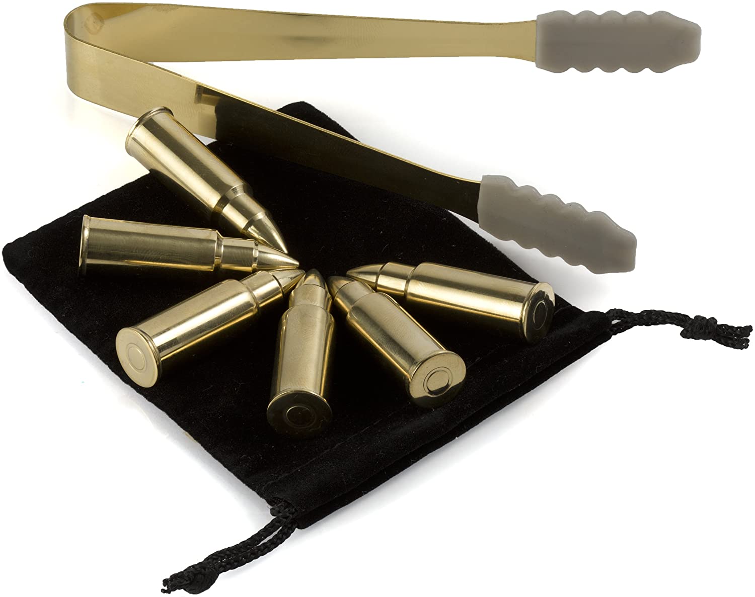 Whiskey Stones Bullets Gift Set for Men, The Wine Savant, 6 Stainless – Poe  and Company Limited